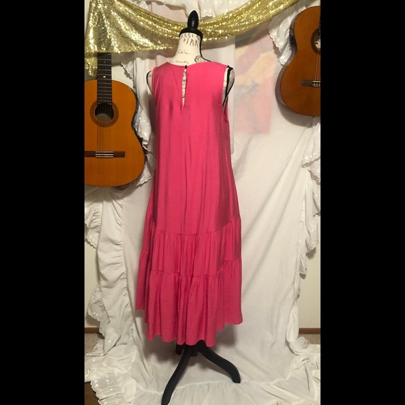 Pink midi maxi dress with Pockets by Maeve MP - Picture 3 of 10